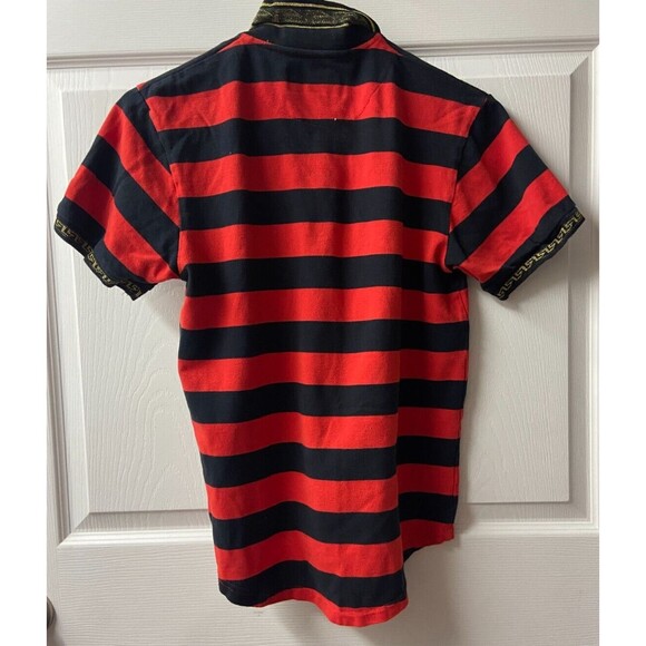 Reason Polo Men Small Red Snake with Flower Colorful Streetwear Take Whats Yours - Picture 2 of 4